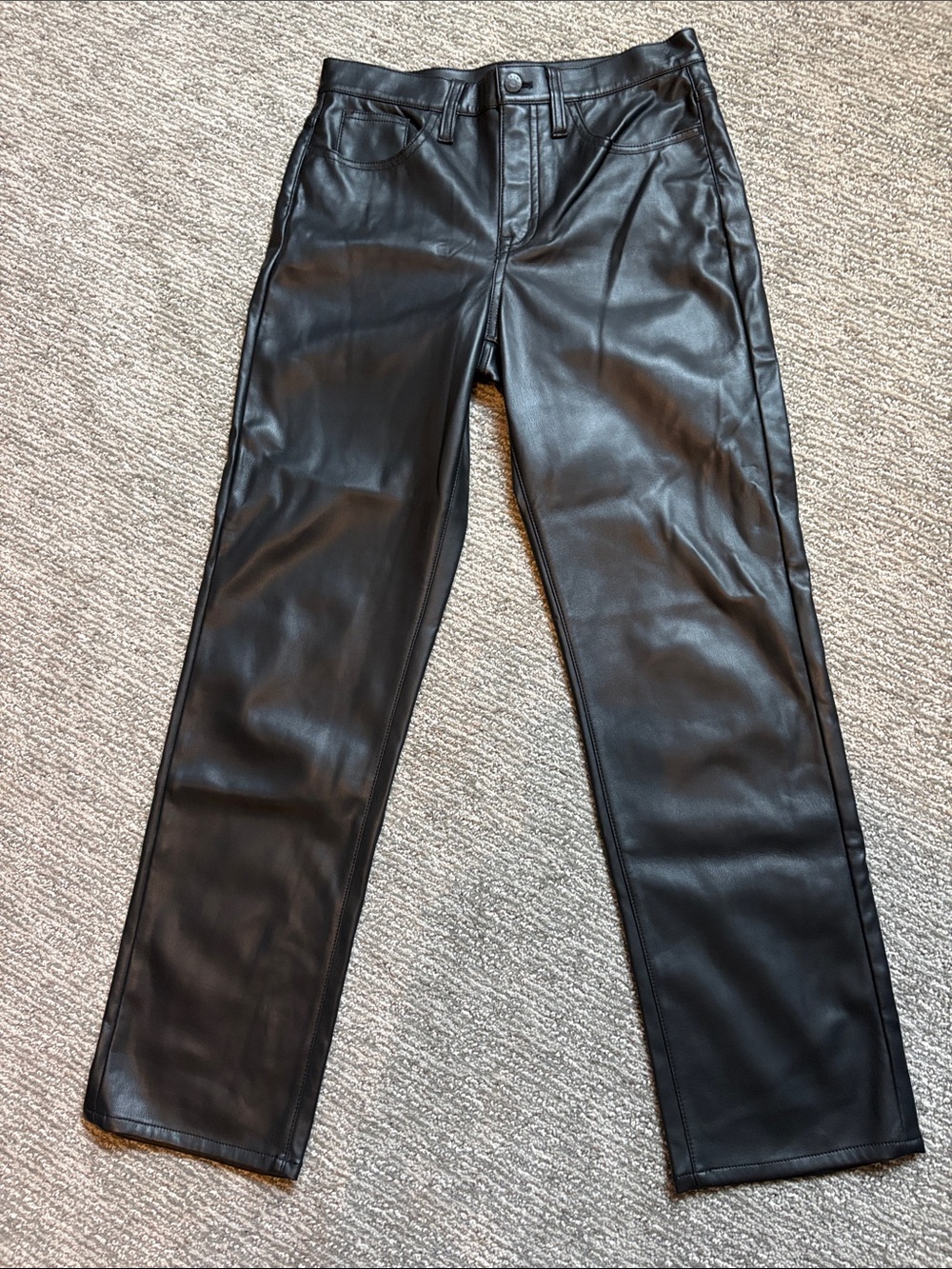 J. Crew Black Faux Leather Pants